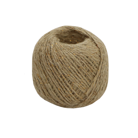 Jute touw glitter