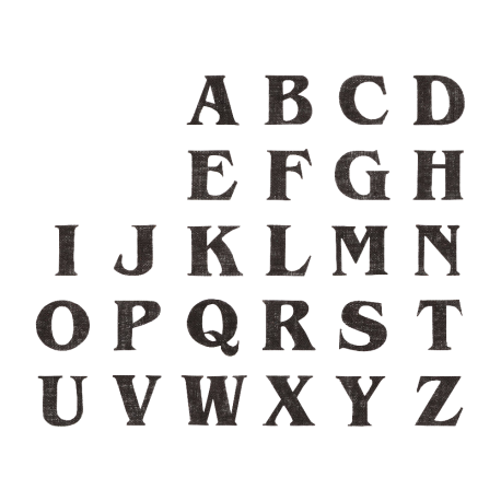 Jute letters compleet alfabet gebruik: Jute letters compleet alfabet