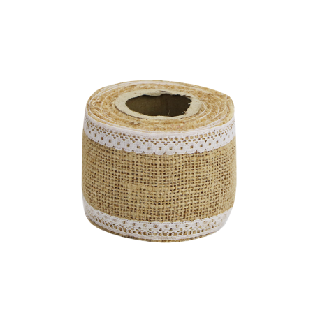 Jute lint met kant gebruik: Jute lint met kant