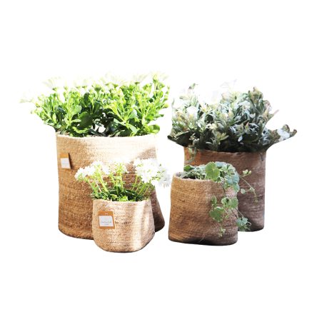 Jute mand 25 cm x 25 cm