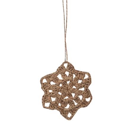 Jute kerstboomversiering gebruik: Jute kerstboomversiering