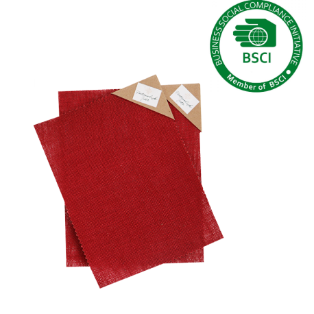 Jute stof geplastificeerd 21 cm x 28 cm gebruik: Jute stof geplastificeerd 21 cm x 28 cm