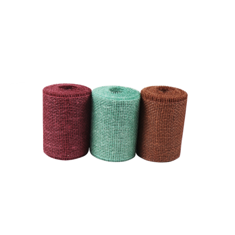 Gekleurd jute band 15 cm x 10 meter gebruik: Gekleurd jute band 15 cm x 10 meter