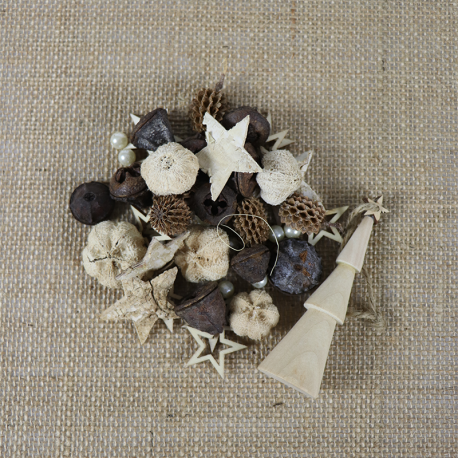 Decoratiemateriaal met kerstboom ornament
