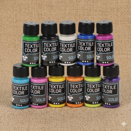 Textielverf kleuren combi