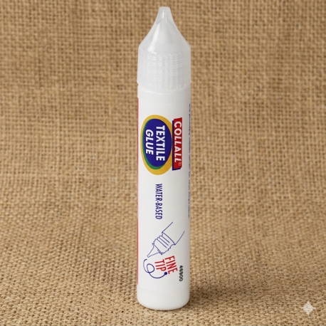 Textile glue lijmpen met fijne punt - wit 25 ml