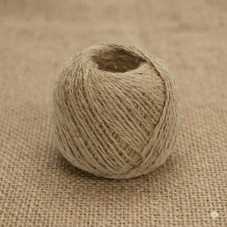 Jute touw glitter