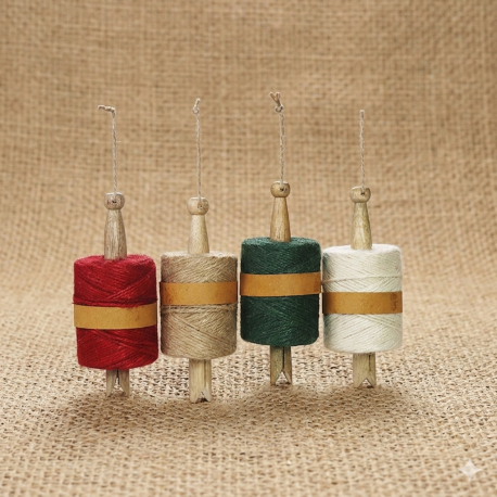 Jute tuintouw met hanger naturel