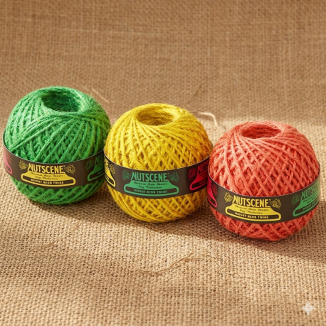 Neon jute touw op rol