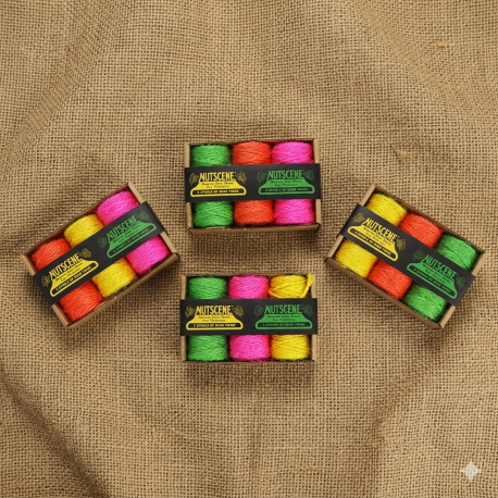 Minirolletjes Neon jute touw