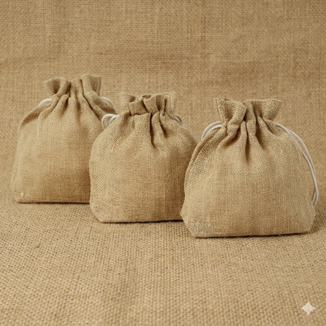 Jute geschenkzakje