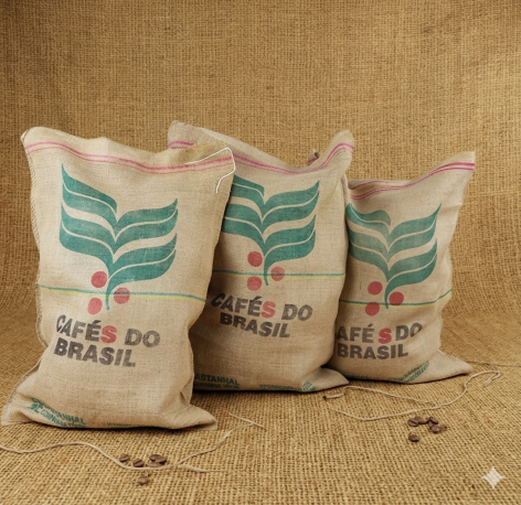 196001 Jute koffiezakken - Café do Brasil