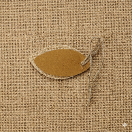 Jute ovale labels      