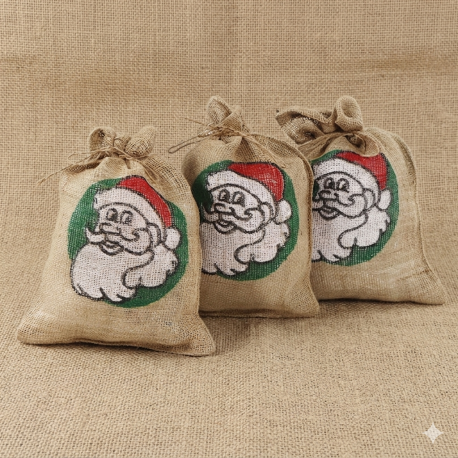 Jute Kerst zakken gebruik: Jute Kerst zakken