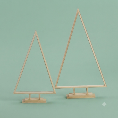 Houten kerstbomen