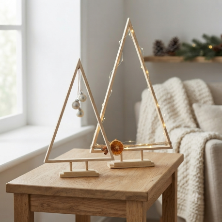 Houten kerstbomen gebruik: Houten kerstbomen