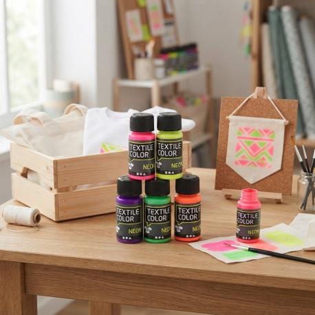 Neon textielverf 50 ml gebruik: Neon textielverf 50 ml