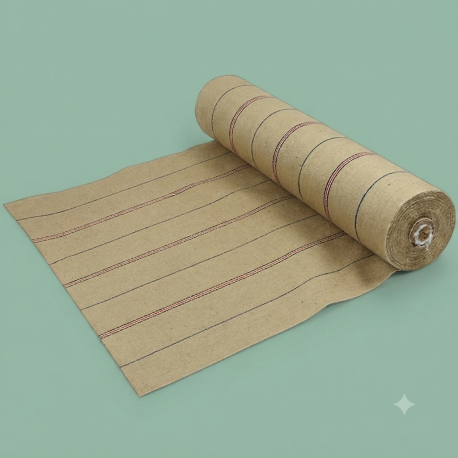 992044 Oud Hollands zwaar koedek jute per meter