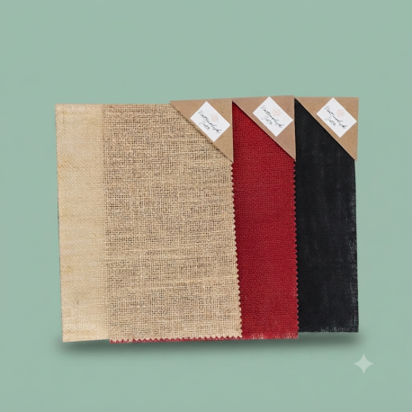 Jute stof plaklaag 21 cm x 28 cm