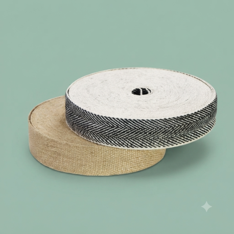 Jute band op rol 5 cm x 30 meter