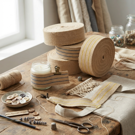 Jute band 7 cm x 25 meter gebruik: Jute band 7 cm x 25 meter