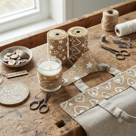 Jute lint bedrukt gebruik: Jute lint bedrukt