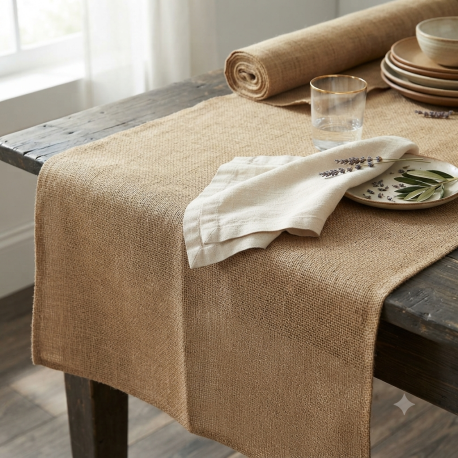 Jute tafelkleed gebruik: Jute tafelkleed