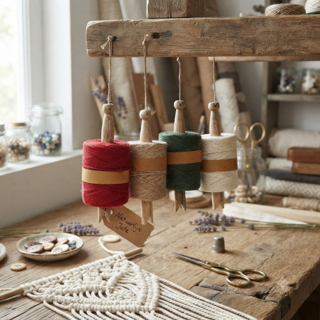 Jute tuintouw met hanger gebruik: Jute tuintouw met hanger