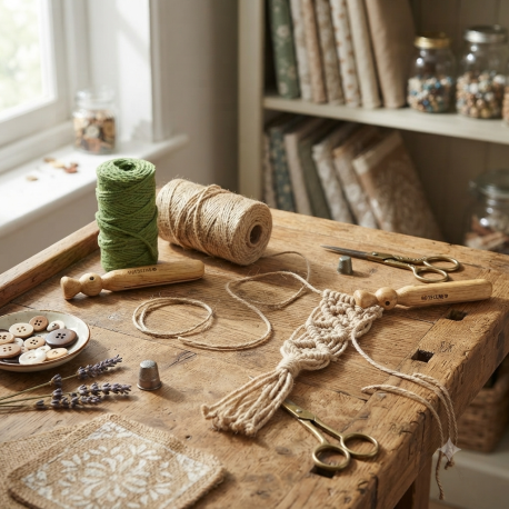 Jute touw met dolly knijper gebruik: Jute touw met dolly knijper
