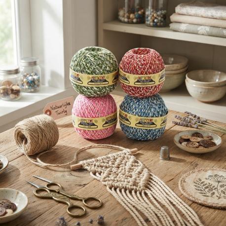 Jute tweekleurig touw 75 meter gebruik: Jute tweekleurig touw 75 meter
