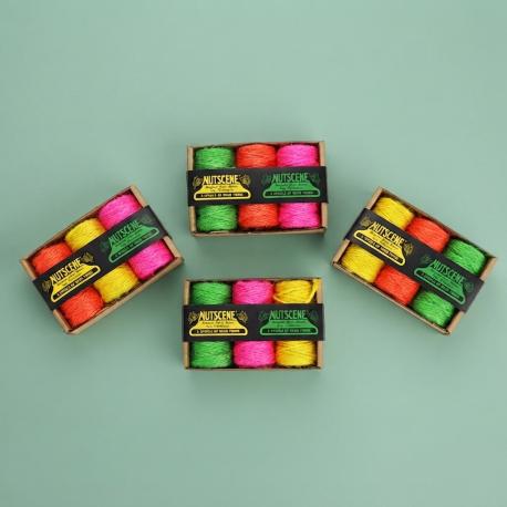 Minirolletjes Neon jute touw