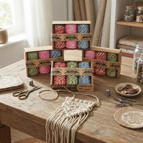 Tweekleurig jute touw gebruik: Tweekleurig jute touw