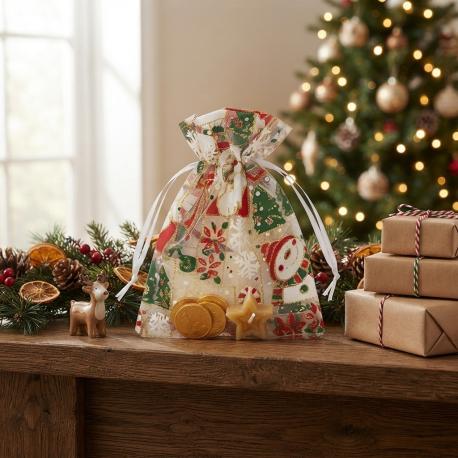Organza zakjes Kerst gebruik: Organza zakjes Kerst