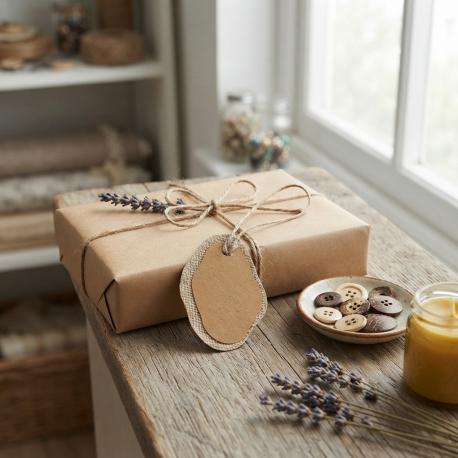 Jute blaadjes labels gebruik: Jute blaadjes labels