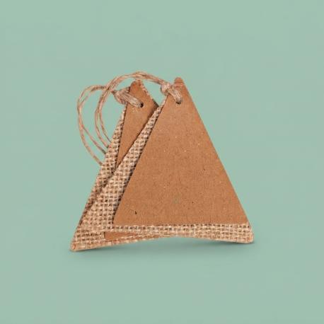 Jute driehoek labels             
