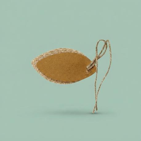 Jute ovale labels      
