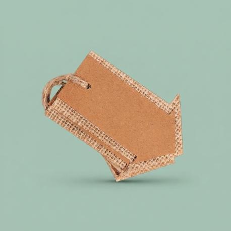 Jute pijltjes labels