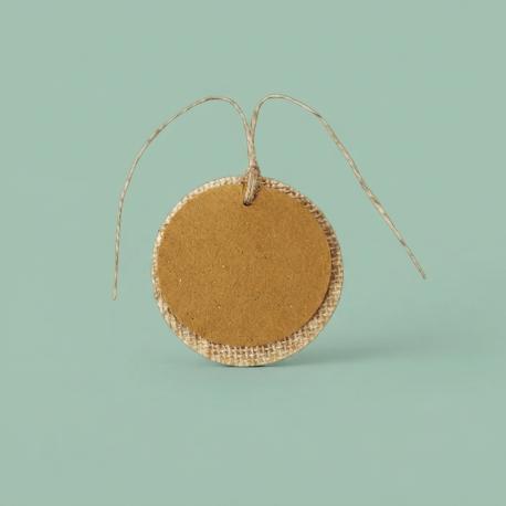 Jute ronde labels                        