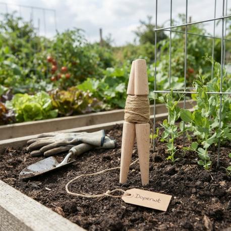 Jute moestuin pennen gebruik: Jute moestuin pennen