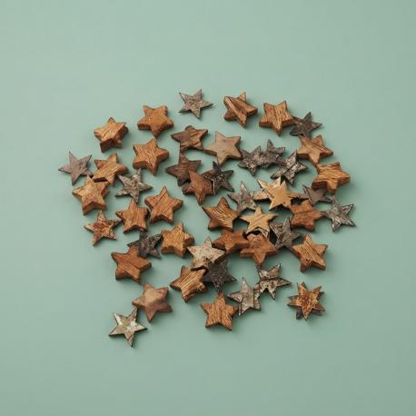 Decoratie sterren naturel