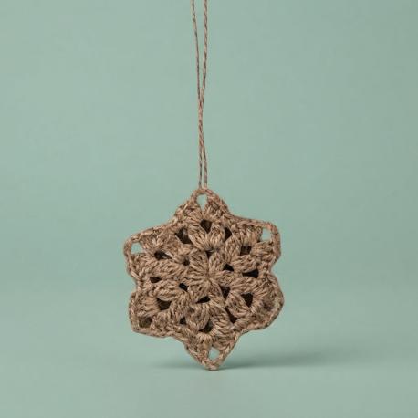 Jute ornament ster