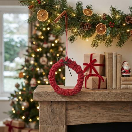 Jute ornament krans gebruik: Jute ornament krans