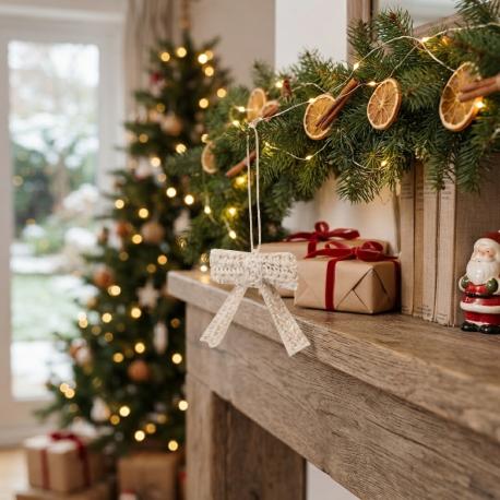 Jute ornament strik gebruik: Jute ornament strik