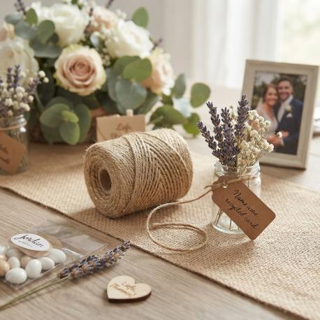 Jute bruiloft touw glitter 65 meter gebruik: Jute bruiloft touw glitter 65 meter