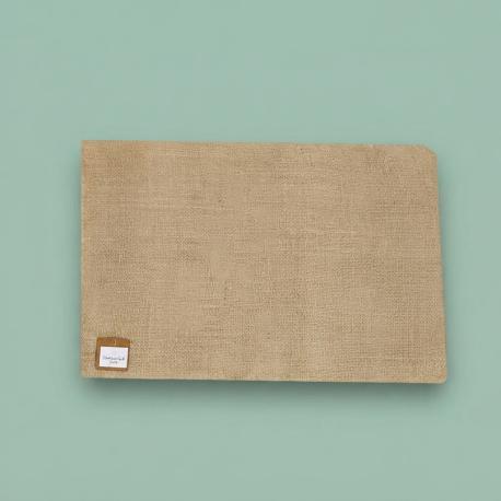 Jute bruiloft placemat naturel