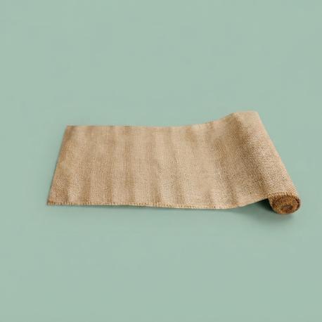 Jute bruiloft tafelloper 120 cm x 30 cm naturel