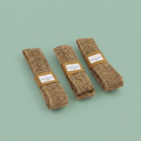 Jute bruiloft lint naturel
