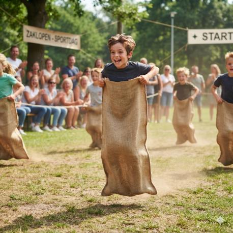 Jute zak voor zaklopen gebruik: Jute zak voor zaklopen