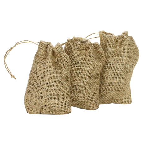 Jute zak 8 cm x 12 cm