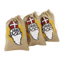 Sinterklaas en Kerst jute zakken
